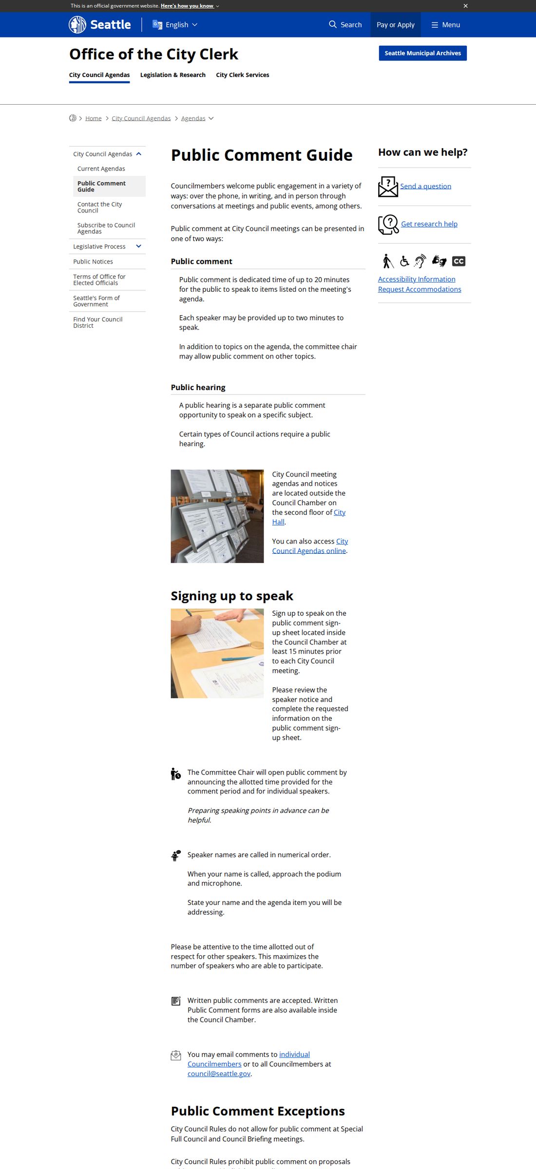 D5 — seattle.gov city-clerk public comment guide, page image