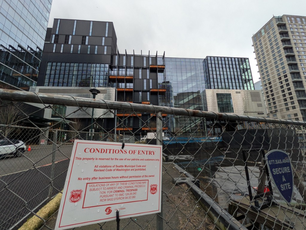 "CONDITIONS OF ENTRY: This property is reserved for the use of our patrons and customers only." Patrons and customers of what? March 19, 2026.